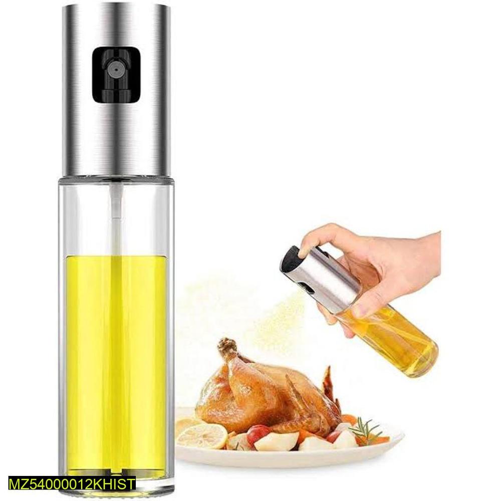 Oil Spray Bottle for Cooking, 2-in-1 Oil Sprayer & Pourer, Refillable Kitchen Oil Dispenser for Air Fryer, Salad, BBQ & Baking