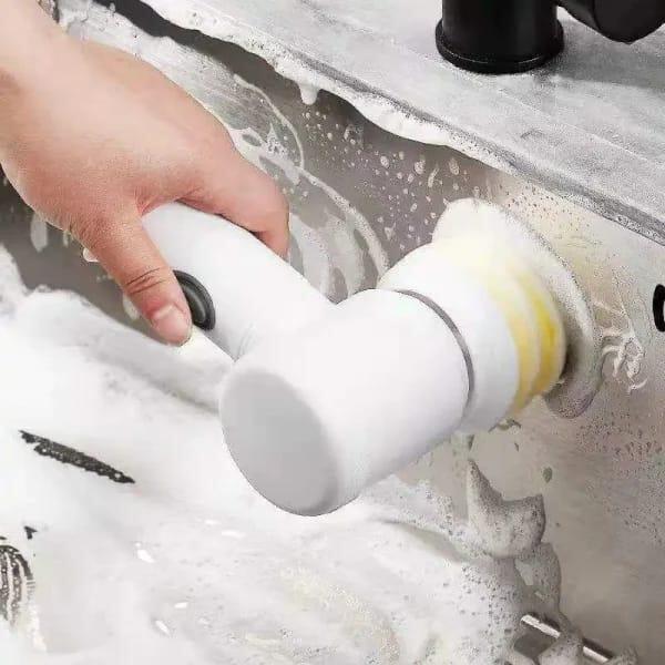 Automatic Spin Cleaning Brush – Rotating Electric Sink & Kitchen Cleaning Scrubber